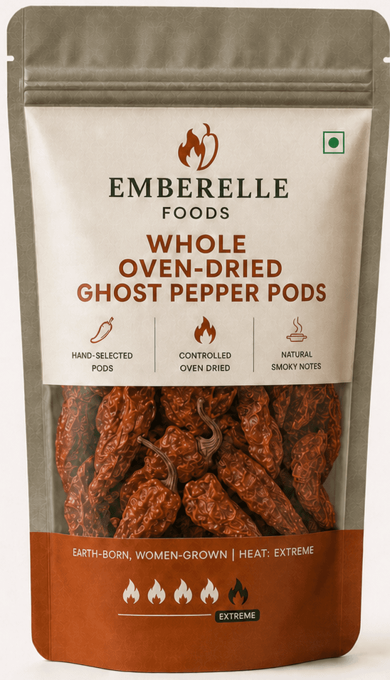Whole Dried Ghost Pepper Pods